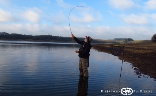 Pêche à la mouche du bord