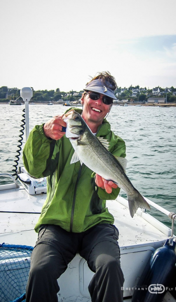 Fly fishing for seabass